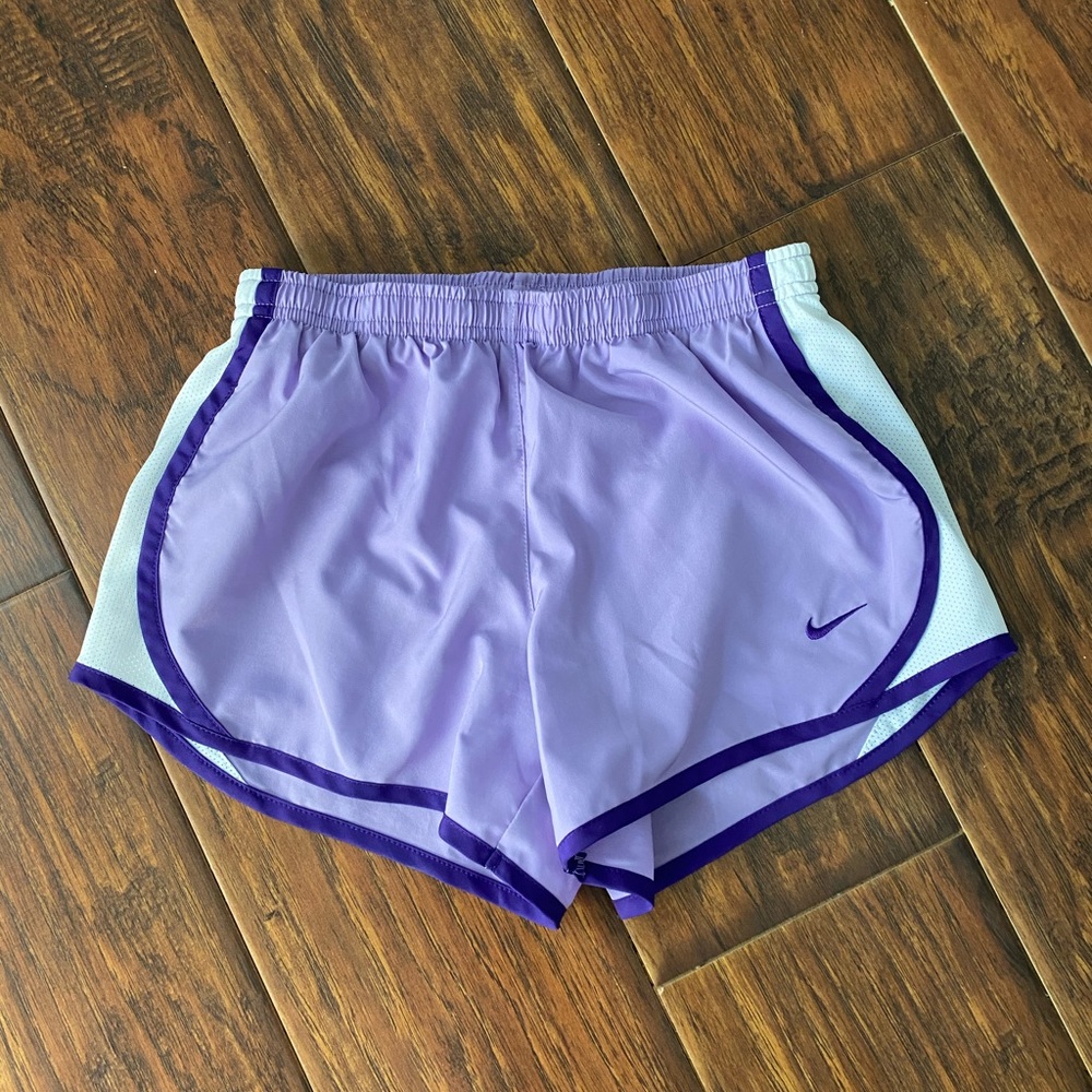 Purple Nike shorts